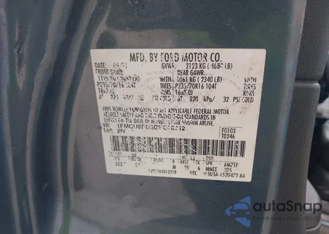 2011 Ford Escape Limited z USA, uszkodzony, nr VIN 1FMCU9EG3BKC08212